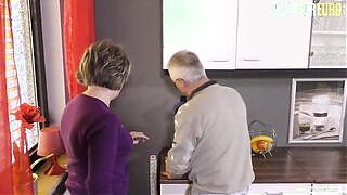 AMATEUREURO - German Mature Lady Cheats And Fucks Mature Next Door
