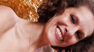 Dark Hair cougar does anal sex and deep oral sex inside the cave